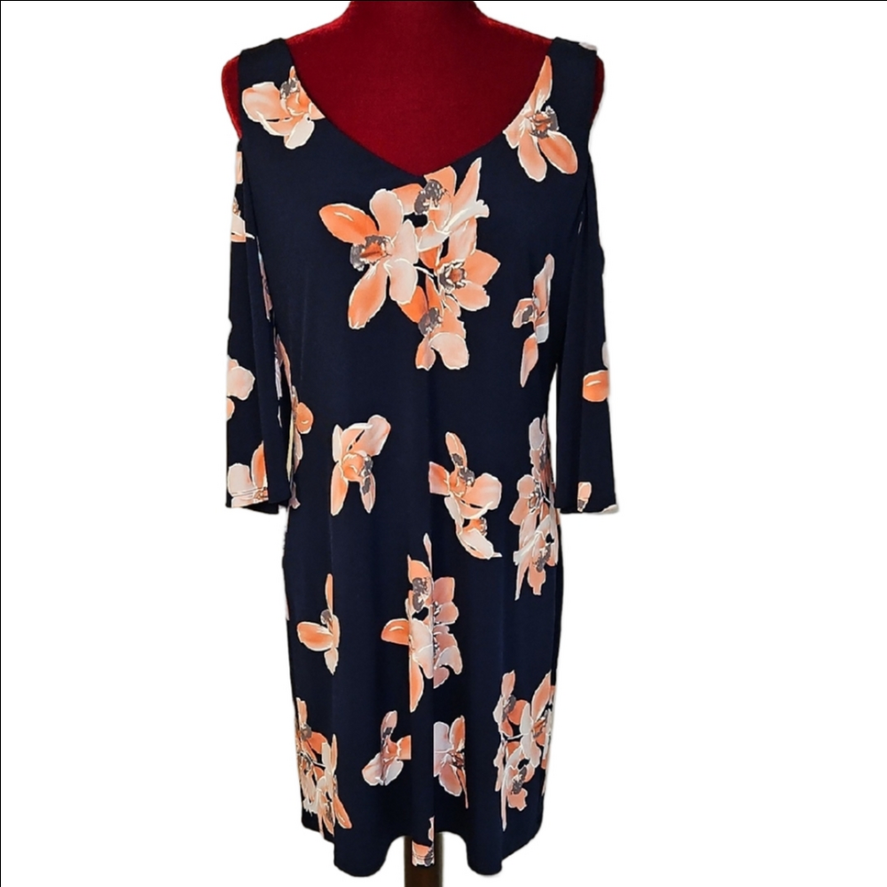 Floral Cold Shoulder Dress Size 12P